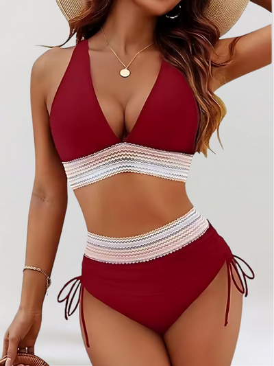 LIDIA | Zestaw Bikini z Kontrolą Brzucha i Wysokim Stanem