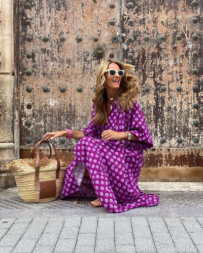 MAGDALENA | Boho Maxi Sukienka